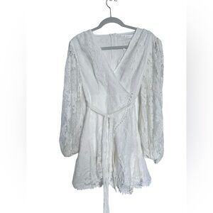 Saints Secret Mini Lace Dress in White Size M Summer Wedding Beach